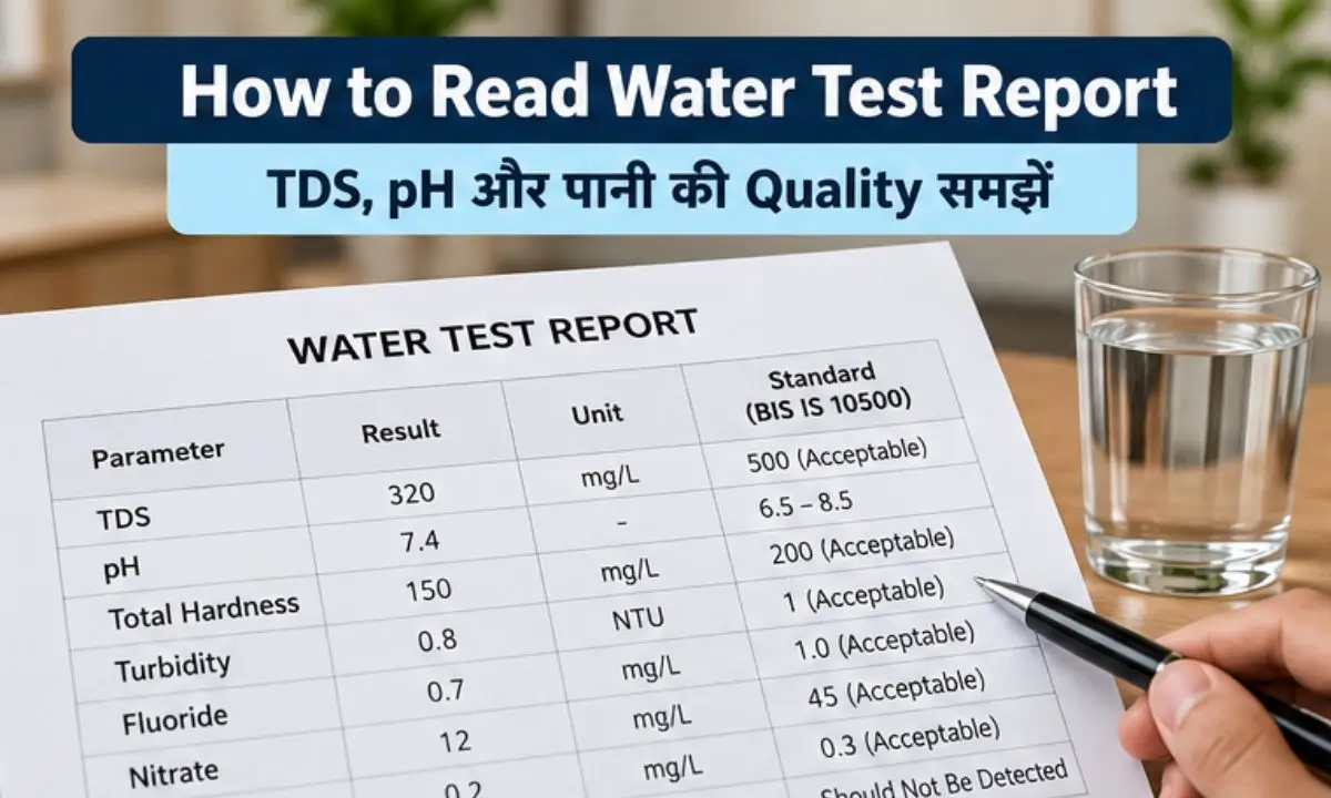 How to Read Water Test Report